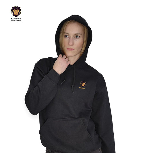 Antlers and Cap, Reindeer's Festive Rap. Hoodie Karsh-fj S Black